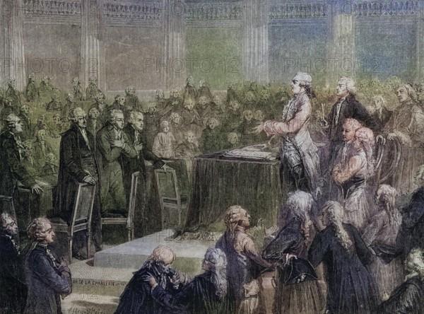 The king accepts the constitution and swears to it. 14 September 1791. Louis XVI 1754-1793. King of