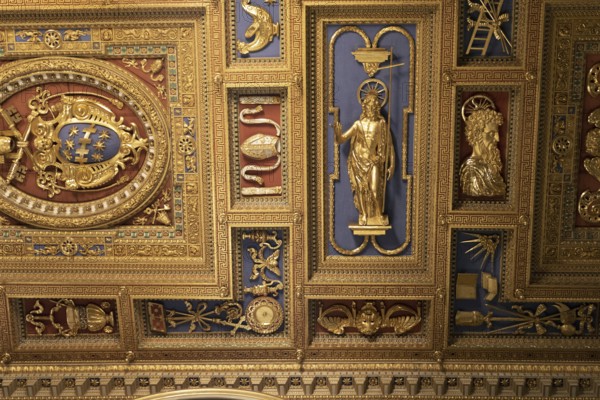 Basilica ceiling, Lateran Basilica, Basilica San Giovanni in Laterano, Cathedral of the Diocese of