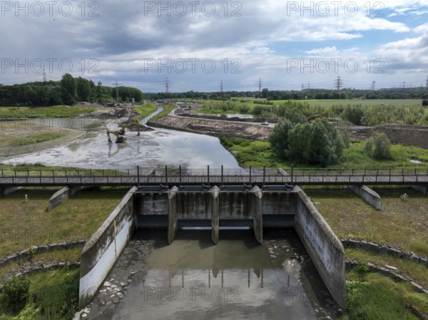 Dortmund / Castrop-Rauxel, North Rhine-Westphalia, Germany, river renaturalisation, renaturation of