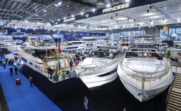 Luxury yachts, here English Princess yachts at the boot Düsseldorf trade fair, Düsseldorf, North
