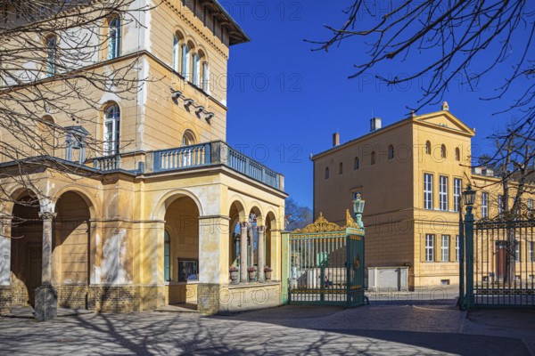 Church of Peace with Emperor Friedrich Mausoleum in Sanssouci Palace Park in Potsdam, Germany,
