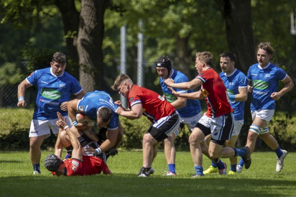 Heidelberg, 25.05.2024, Rugby 1st Bundesliga, Season 2023/24, Quarter-final: SC Neuenheim against