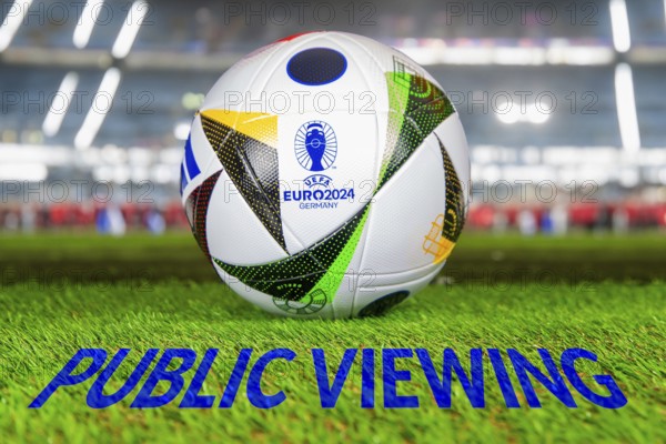 Symbolic image for public viewing of UEFA-EURO 2024: The 2024 European Championship will take place