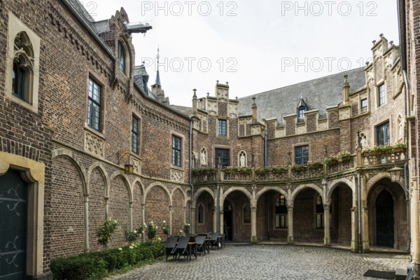 Moated castle, Schloss Paffendorf, Bergheim, Rhine-Erft district, North Rhine-Westphalia, Germany,