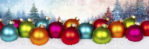 Christmas card with forest in the background card and text free space copyspace banner decoration