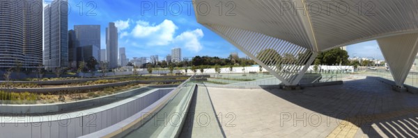 Arlozorov Train Station in Tel Aviv near financial center and business district
