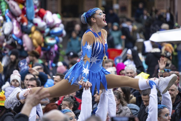 The Frankfurt carnival parade will pass through the Römerberg in Frankfurt am Main on 11 February