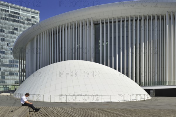 The Grande-Duchesse Joséphine-Charlotte Concert Hall, Philharmonie Luxembourg at Kirchberg,
