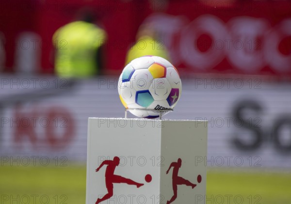 Kaiserslautern, 20 April 2024: Close-up of the Derbystar Bundesliga Brillant APS, the official