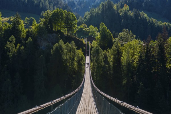 Suspension bridge in Ernen, hike, fear of heights, vertigo, courage, path, overcoming, therapy,