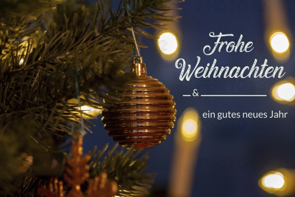 Christmas greetings and New Year's Eve greetings: lettering HAPPY CHRISTMAS AND A HAPPY NEW YEAR