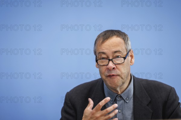 Thomas Krüger, President of Deutsches Kinderhilfswerk, recorded during the Federal Press Conference