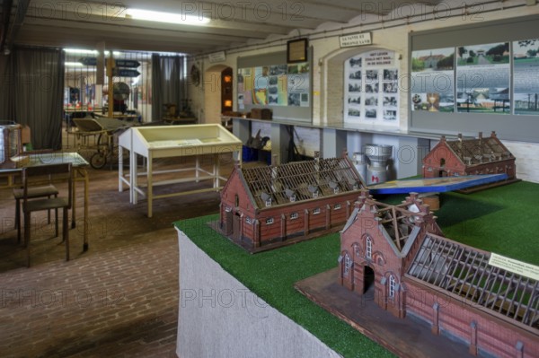 Interior of the prison museum at Merksplas near Hoogstraten, province of Antwerp, Flanders,