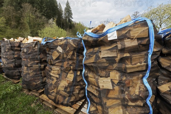 Firewood from the Black Forest for removal, firewood, Sulzburg, Markgräflerland, Upper Black
