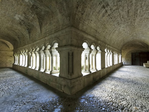 Vaison-la-Romaine. Cloister of Notre-Dame de Nazareth cathedral. Vaucluse. Provence-Alpes-Côte