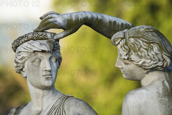Sculpture of the charming nymphs, Natural History Museum Stuttgart, Rosenstein Castle, Rosenstein
