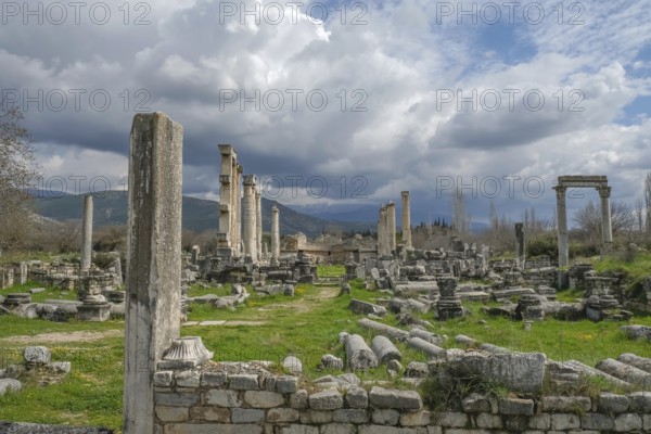 Excavation site site of the ancient city of Aphrodisias, today's city of Geyre, Karacasu, Aydin,