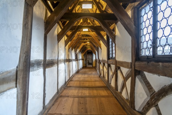 St Margaret's Corridor at Wartburg Castle, UNESCO World Heritage Site in Eisenach, Thuringia,