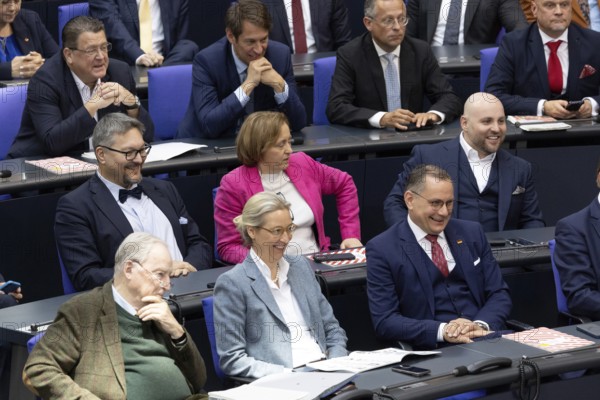 Berlin, Germany - 25 March 2025: Members of the AfD (Alternative for Germany) parliamentary group,