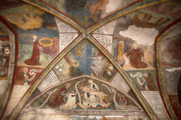 Frescoes in the cloister, Cathedral of the Assumption of Mary and St. Cassian, Bressanone