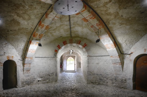 Interior view, Castel Sant'Angelo, Romanesque Chapel of St. Michael, Augustinian Canons' Monastery,
