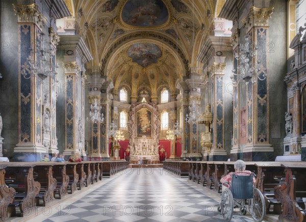 Interior, Cathedral of the Assumption of the Blessed Virgin Mary and St. Cassian, Bressanone