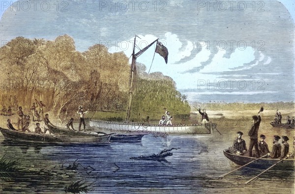 Exploration in search of Dr livingstone, in southern Africa, Henry Morton Stanley sent out by James