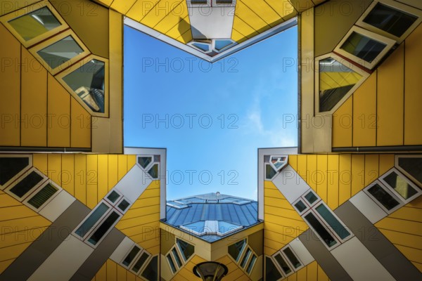 ROTTERDAM, NETHERLANDS, MAY 11, 2017: Cube houses, innovative cube-shaped houses designed by