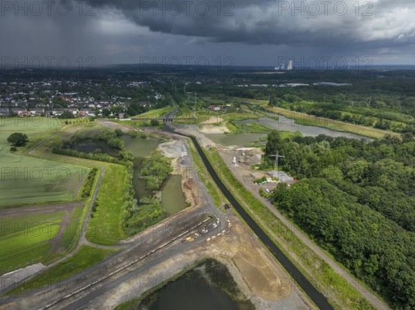Dortmund / Castrop-Rauxel, North Rhine-Westphalia, Germany, river renaturalisation, renaturation of