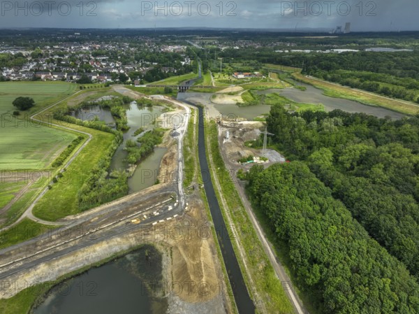 Dortmund / Castrop-Rauxel, North Rhine-Westphalia, Germany, river renaturalisation, renaturation of