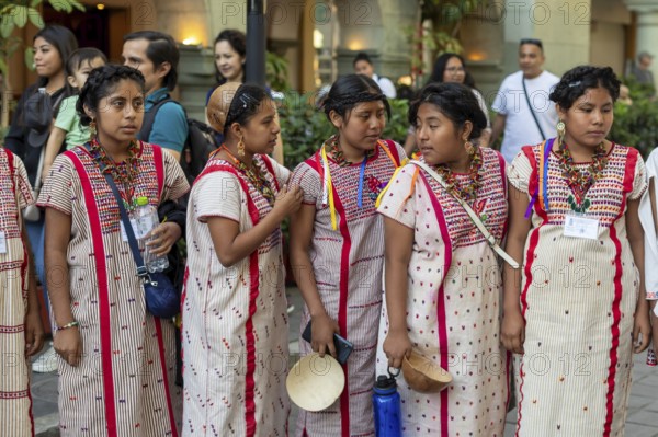 Oaxaca, Mexico, Students from Santa Maria Zacatepec in the Putla District of Oaxaca. They had just
