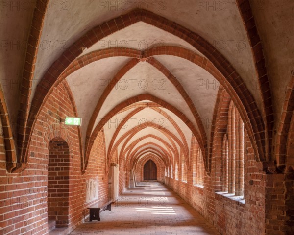 Cloister in Havelberg's St Mary's Cathedral, Brick Gothic, Hanseatic town of Havelberg,