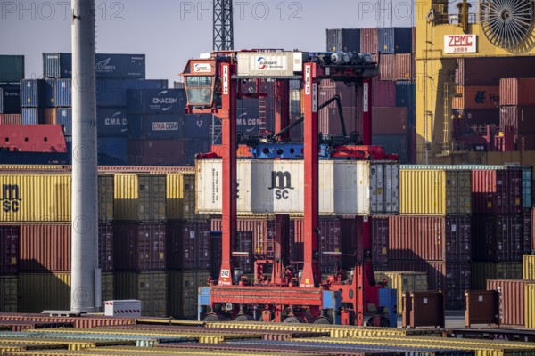 Container terminal in the seaport of Bremerhaven, Eurogate Container Terminal with almost 50