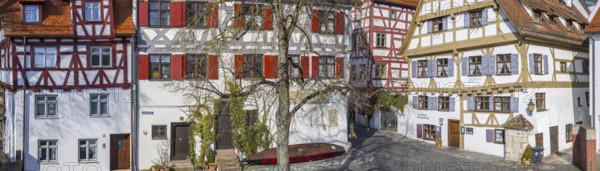 Gaststuben in the Shipmen's Guild House, Fishermen's Quarter, Ulm, Swabia, Baden-Württemberg,