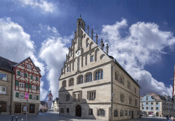 Old Town Hall, built from 1470 to 1476, Marktpl. 1, Weissenburg, Middle Franconia, Bavaria,