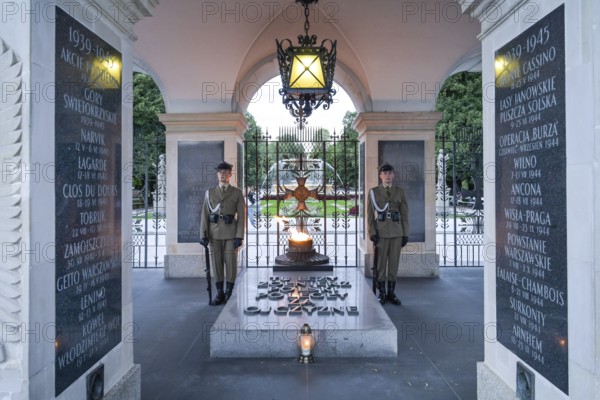 Tomb of the Unknown Soldier, Plac Marszalka Jozefa Pilsudskiego, Warsaw, Mazovian Voivodeship,
