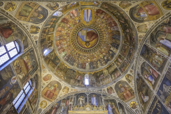 Baptistery of San Giovanni Battista with frescoes by Menabuoi, Padua, Province of Padua, Italy,