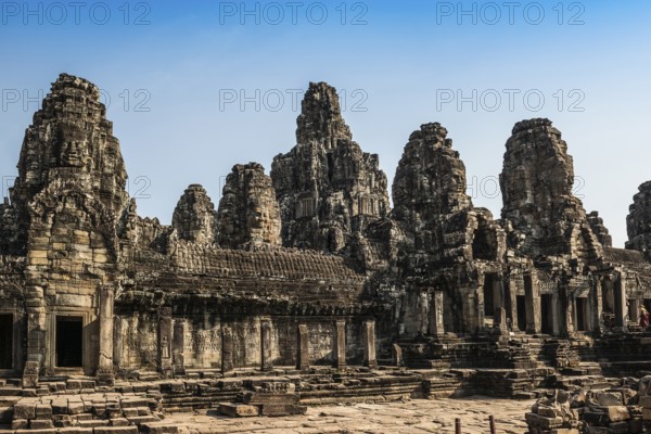 Bayon Temple, Angkor Wat, Angkor, UNESCO World Heritage Site, Siem Reap, Cambodia, Indochina,