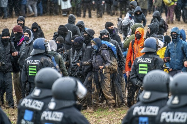 Violent clashes between thousands of demonstrators and the police, after a demonstration against