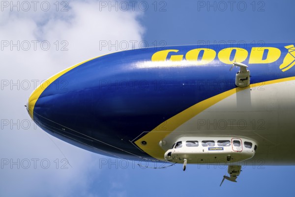 The Zeppelin NT, newly stationed at Essen/Mülheim Airport, undertakes sightseeing flights over the