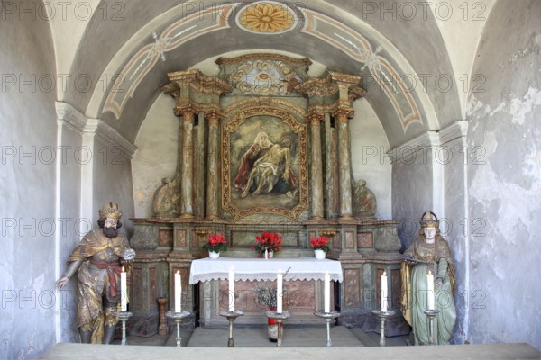 Grotto of the pilgrimage basilica of the Holy Trinity of the Franciscan monastery in Gößweinstein,