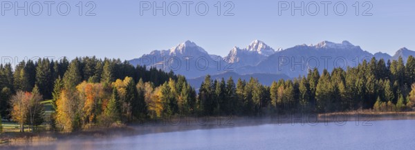 Hegratsrieder See near Füssen, Allgäu Alps, Allgäu, Bavaria, Germany, Europe