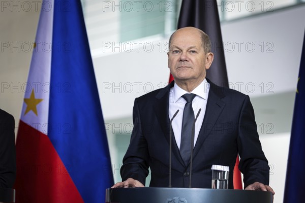 Olaf Scholz, Federal Chancellor, and Ferdinand Marcos Jr (not pictured), President of the Republic