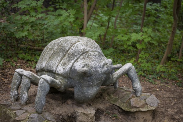 A phylloxera sculpture adorns the Historic Forest Route. Mia Stolle, a student of theatre sculpture
