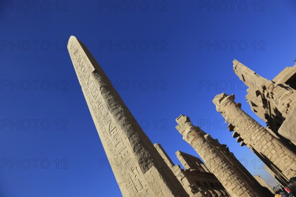 Luxor, Karnak Temple, Obelisk of Thutmosis I, located in the Amun Temple in Karnak, Africa, Upper