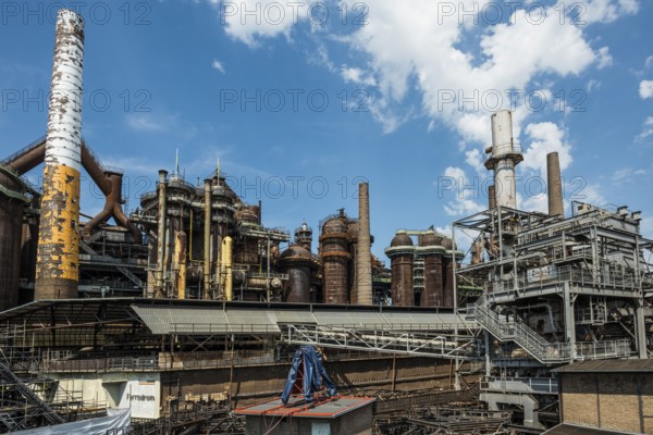 Former steelworks, Völklingen Ironworks, UNESCO World Heritage Site, Völklingen, Saarland, Germany,