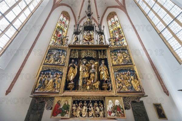 Late Gothic winged altar by Michael Wohlgemut completed in 1508, Church of St John and St Martin,