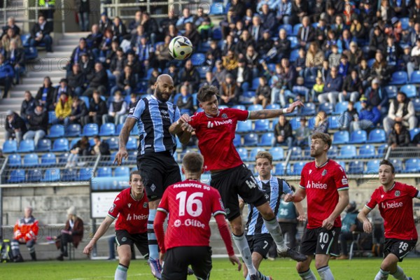 Football 3rd division, season 2024/25, matchday 15: Waldhof Mannheim vs Hannover 96 II. Picture:
