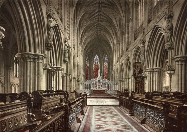 Choir of Lichfield Cathedral is an Episcopal Church of the Church of England, County of