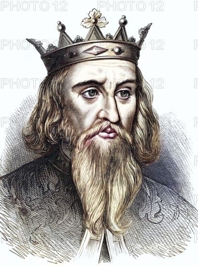 Henry I (1068-1135), King of England from 1100: youngest son of William I, the Conqueror. Wood
